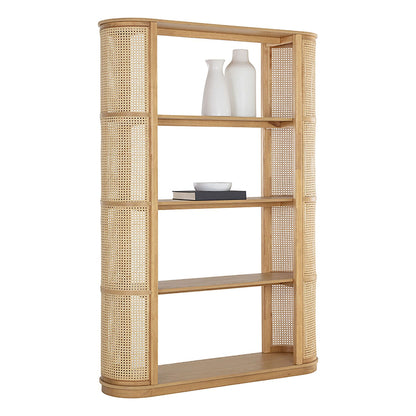 Curved Cane Bookcase (51.5")