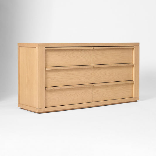 Cutler Oak 6-Drawer Dresser (60")