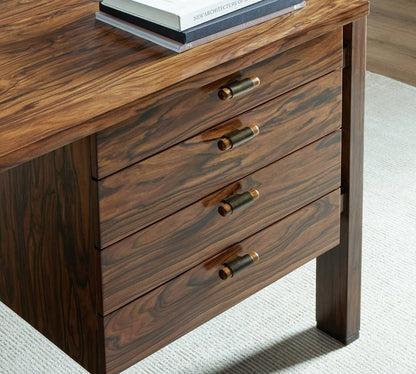 Dakota Writing Desk With Drawers (78.5")