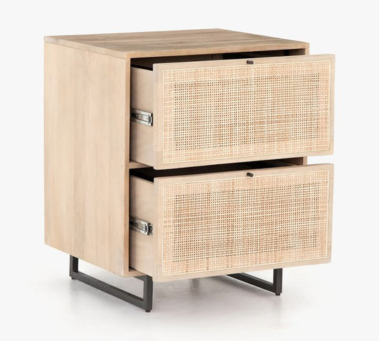 Dolores Cane 2-Drawer File Cabinet