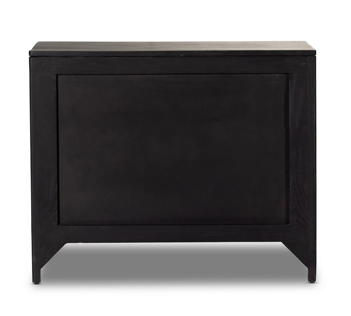 Dolores Cane 3-Drawer Nightstand (32")