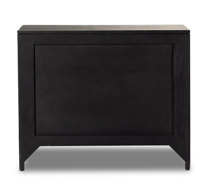 Dolores Cane 3-Drawer Nightstand (32")