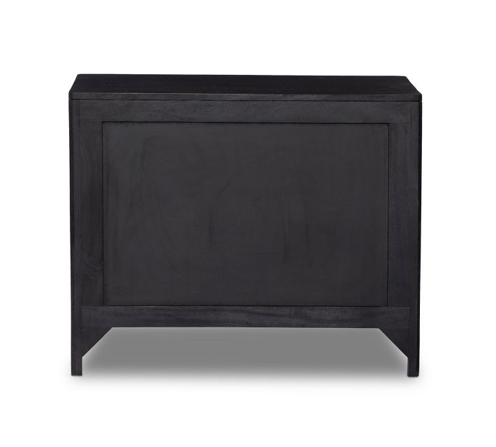 Dolores Cane 3-Drawer Nightstand (32")