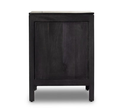 Dolores Cane 3-Drawer Nightstand (32")