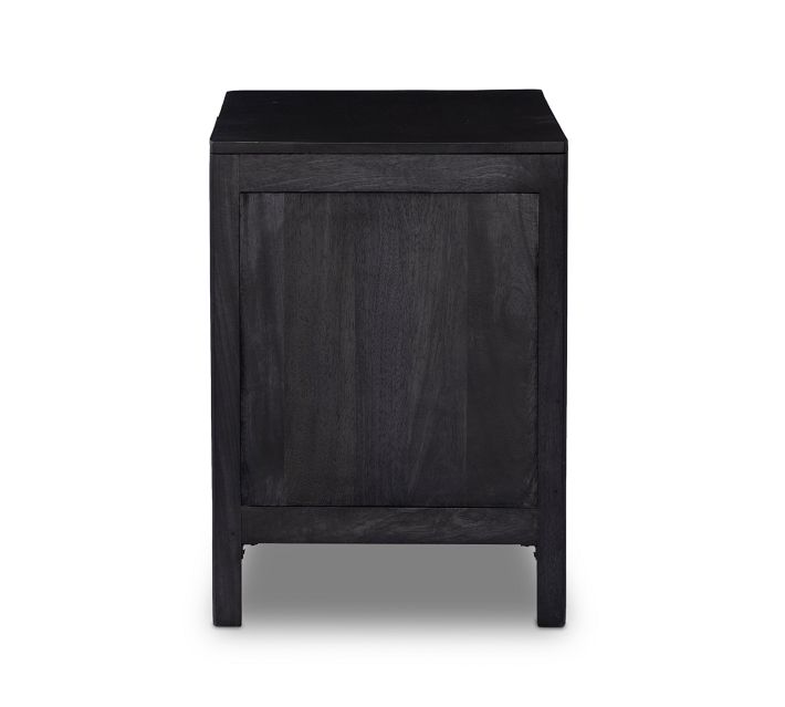 Dolores Cane 3-Drawer Nightstand (32")