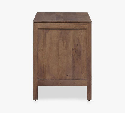 Dolores Cane 3-Drawer Nightstand (32")