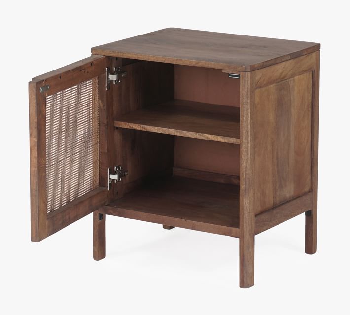 Dolores Cane Cabinet Nightstand (20")