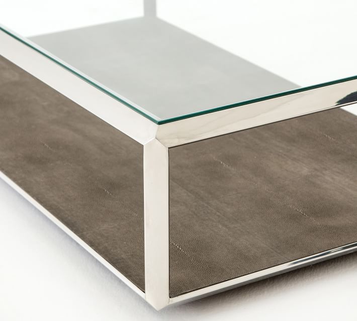 Doncaster Rectangular Shagreen Coffee Table (56")