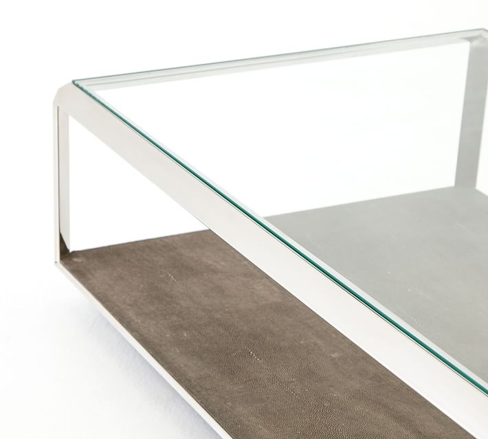 Doncaster Rectangular Shagreen Coffee Table (56")