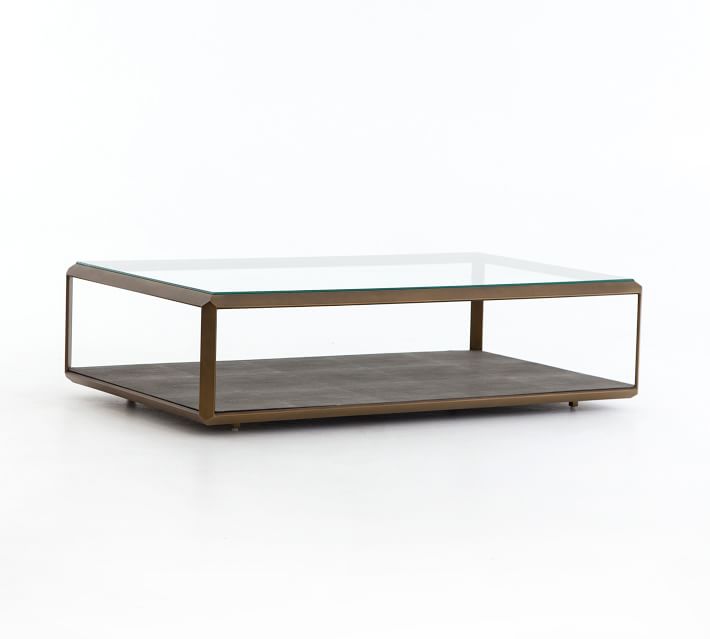 Doncaster Rectangular Shagreen Coffee Table (56")