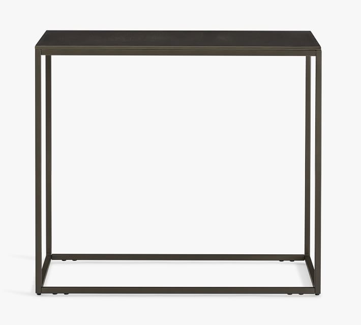 Duke Rectangular Metal Side Table (14")