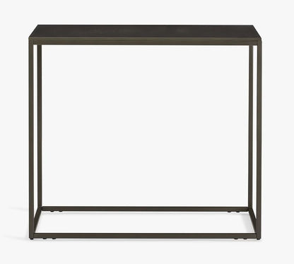 Duke Rectangular Metal Side Table (14")