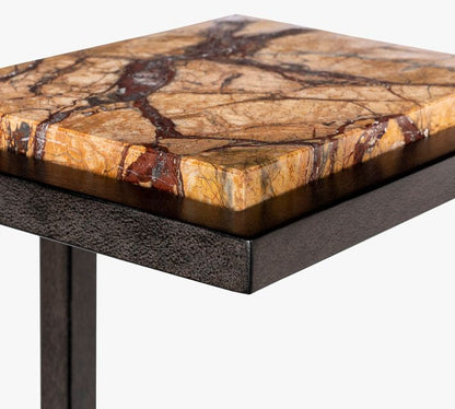 Eliana Rectangular Marble Accent Table