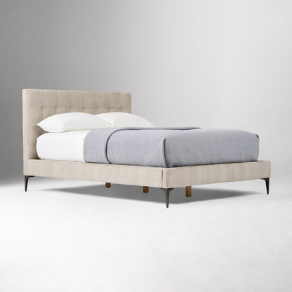 Emmett Tufted Bed - Metal Legs