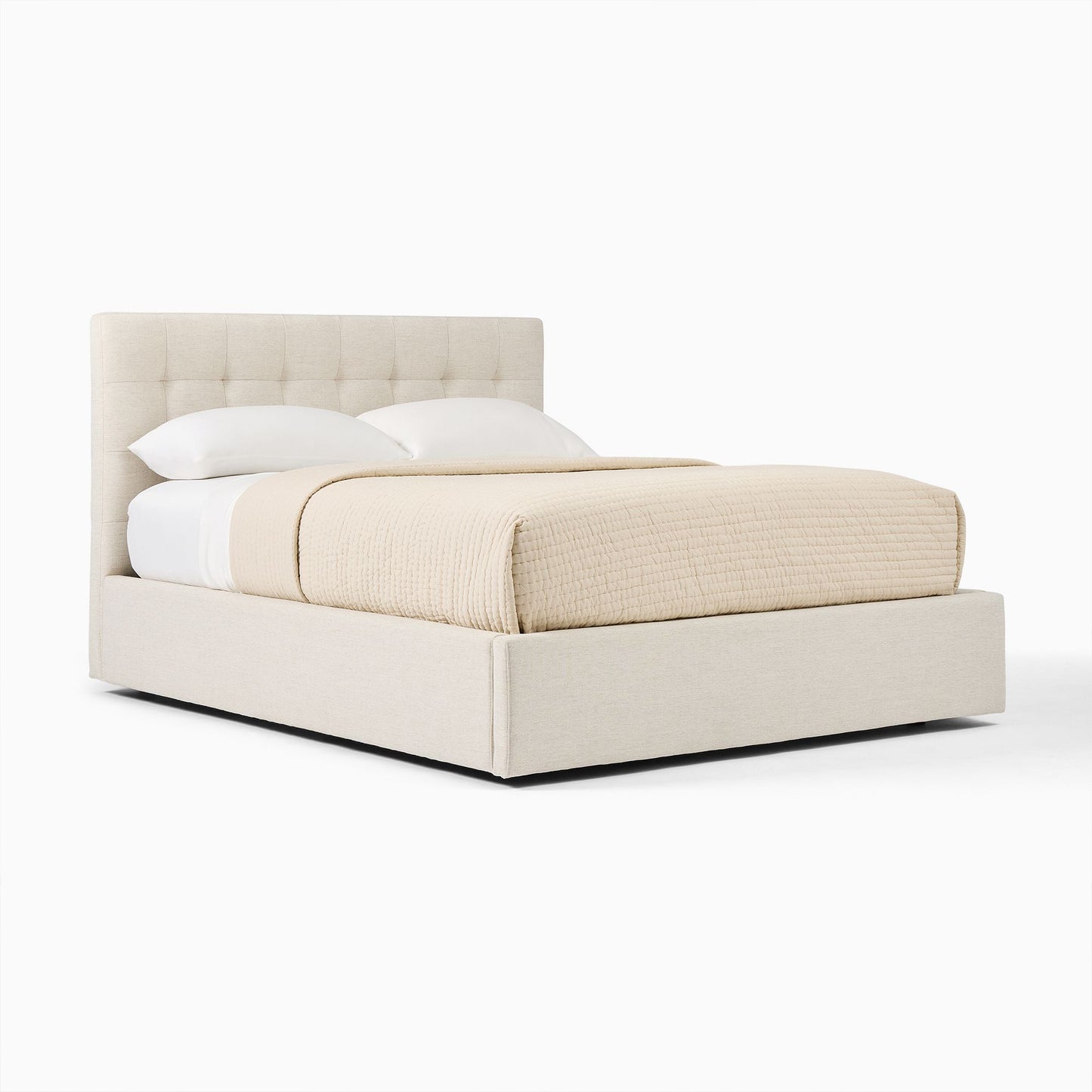 Emmett Tufted Low Profile Bed