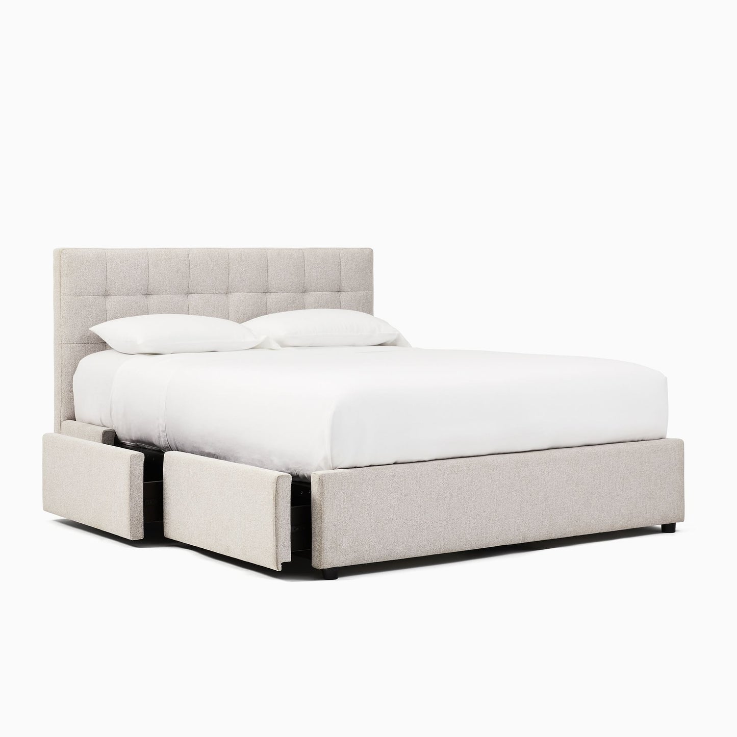 Emmett Tufted Side Storage Bed