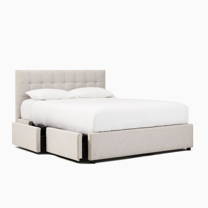 Emmett Tufted Side Storage Bed