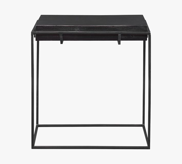 Esme Rectangular Metal Accent Table (22")