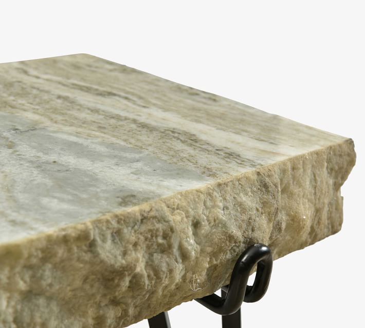 Esquimalt Square Marble End Table (19")