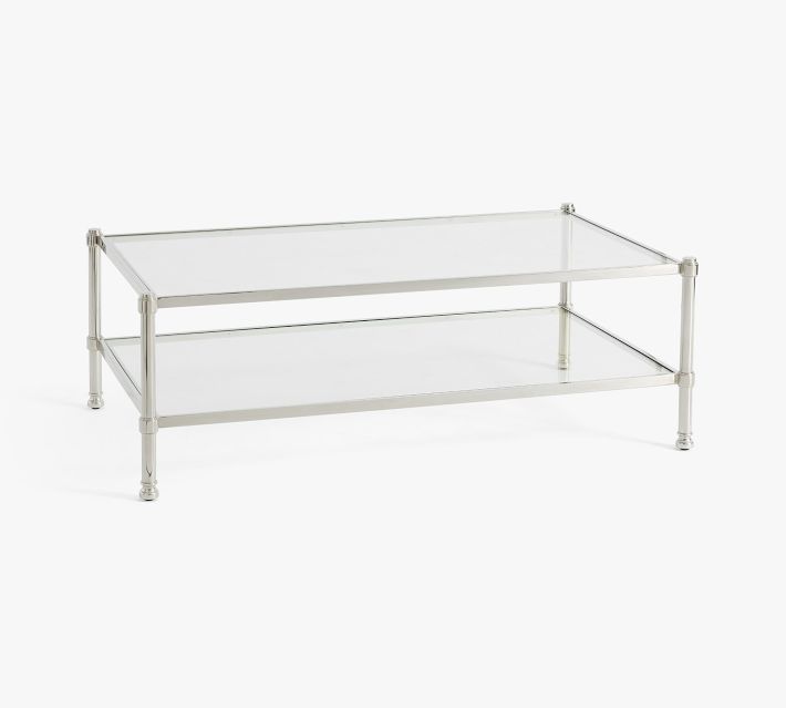 Everson Rectangular Glass Coffee Table (52")