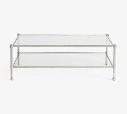 Everson Rectangular Glass Coffee Table (52")