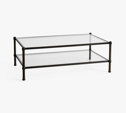 Everson Rectangular Glass Coffee Table (52")