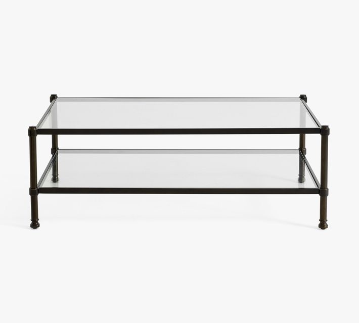 Everson Rectangular Glass Coffee Table (52")