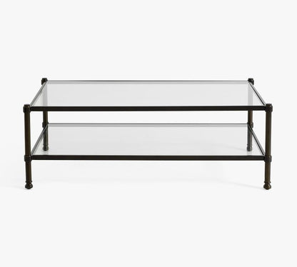 Everson Rectangular Glass Coffee Table (52")