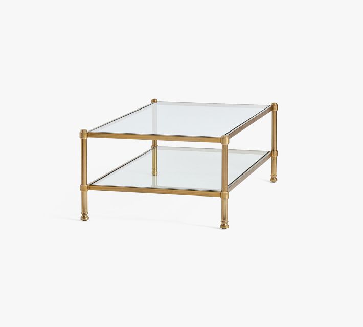 Everson Rectangular Glass Coffee Table (52")