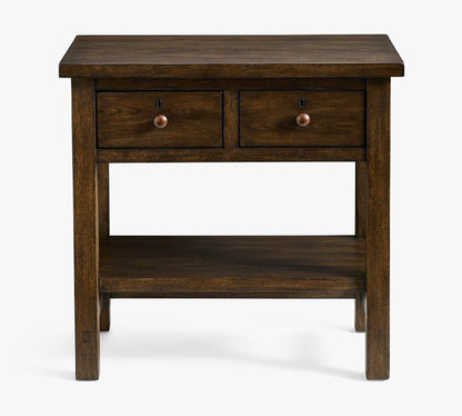 Farmhouse 2-Drawer Nightstand (28.5")