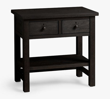 Farmhouse 2-Drawer Nightstand (28.5")