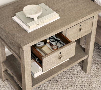 Farmhouse 2-Drawer Nightstand (28.5")