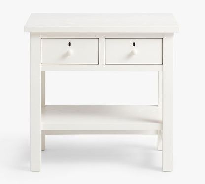 Farmhouse 2-Drawer Nightstand (28.5")