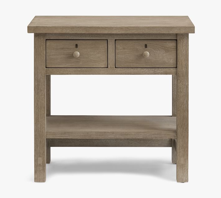 Farmhouse 2-Drawer Nightstand (28.5")