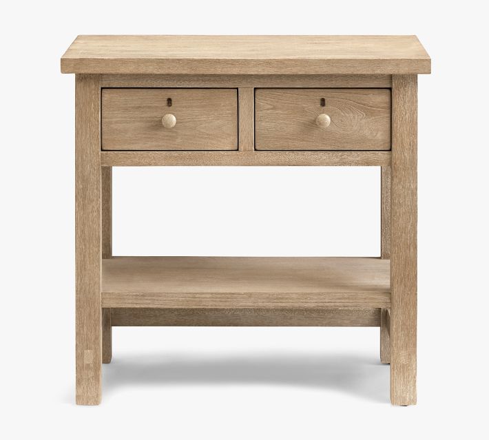 Farmhouse 2-Drawer Nightstand (28.5")