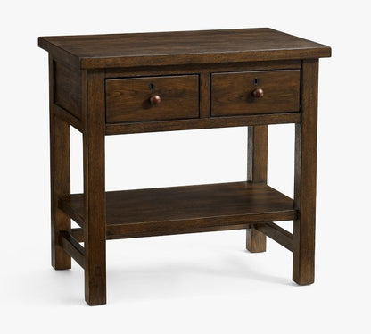 Farmhouse 2-Drawer Nightstand (28.5")