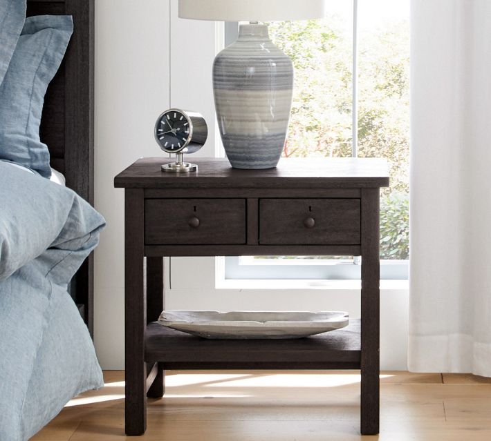 Farmhouse 2-Drawer Nightstand (28.5")