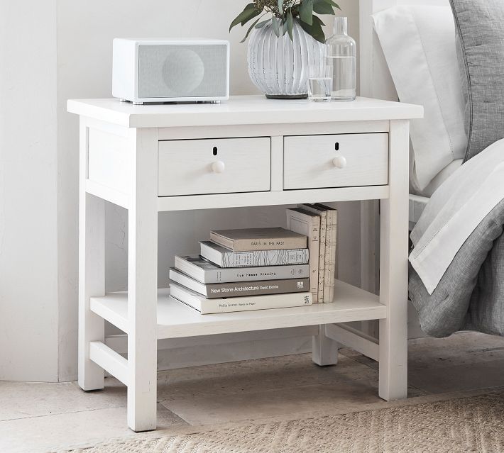 Farmhouse 2-Drawer Nightstand (28.5")