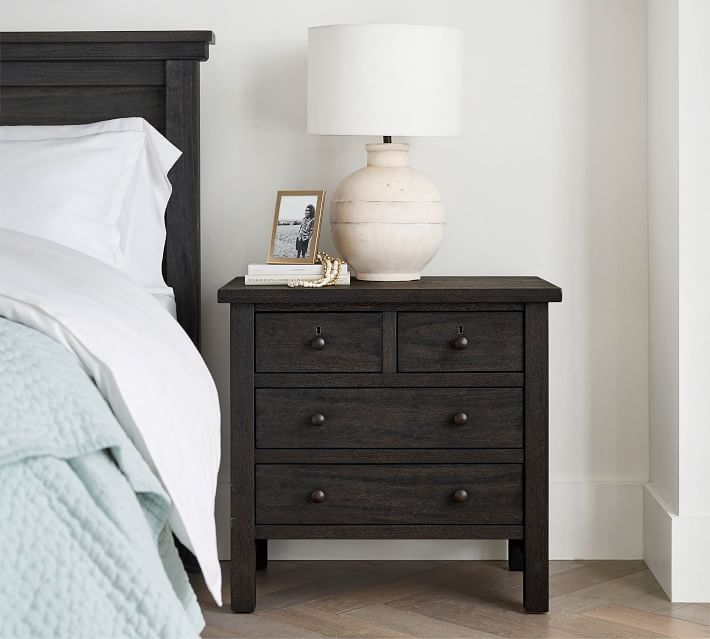 Farmhouse 4-Drawer Nightstand (28.5")