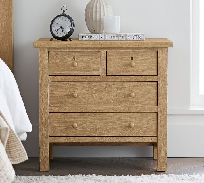 Farmhouse 4-Drawer Nightstand (28.5")