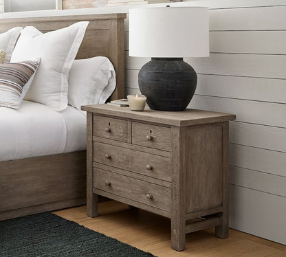 Farmhouse 4-Drawer Nightstand (28.5")