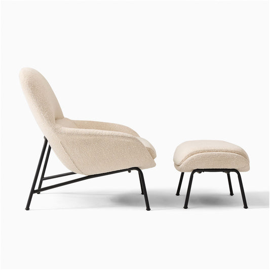 Fillmore Mid-Century Chair & Ottoman Set