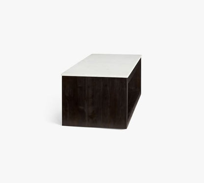 Folsom Rectangular Marble Coffee Table (53")