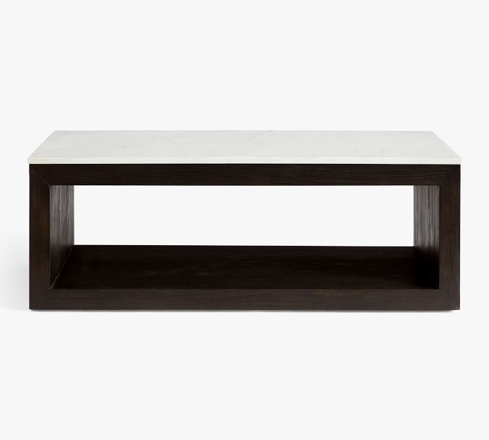 Folsom Rectangular Marble Coffee Table (53")