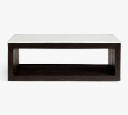 Folsom Rectangular Marble Coffee Table (53")