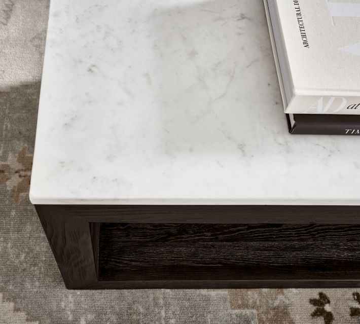 Folsom Rectangular Marble Coffee Table (53")