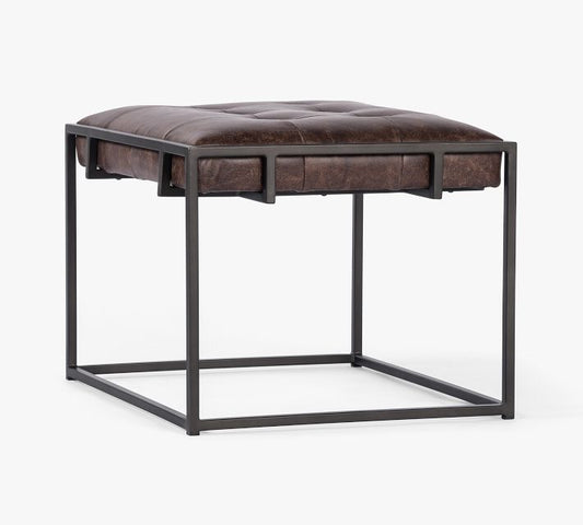 Ford Rectangular Leather End Table (23.5")