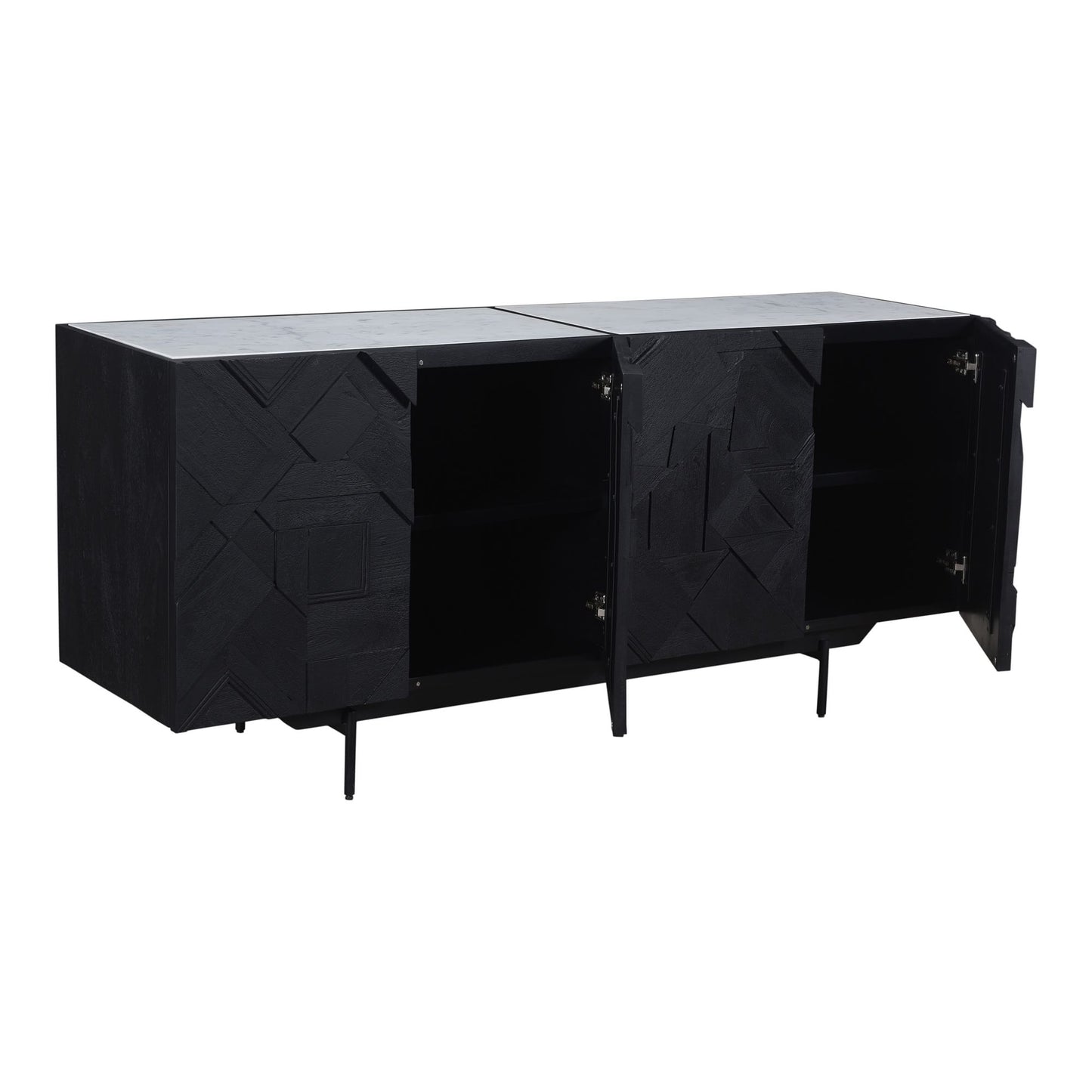 Geometric Relief Buffet (72")