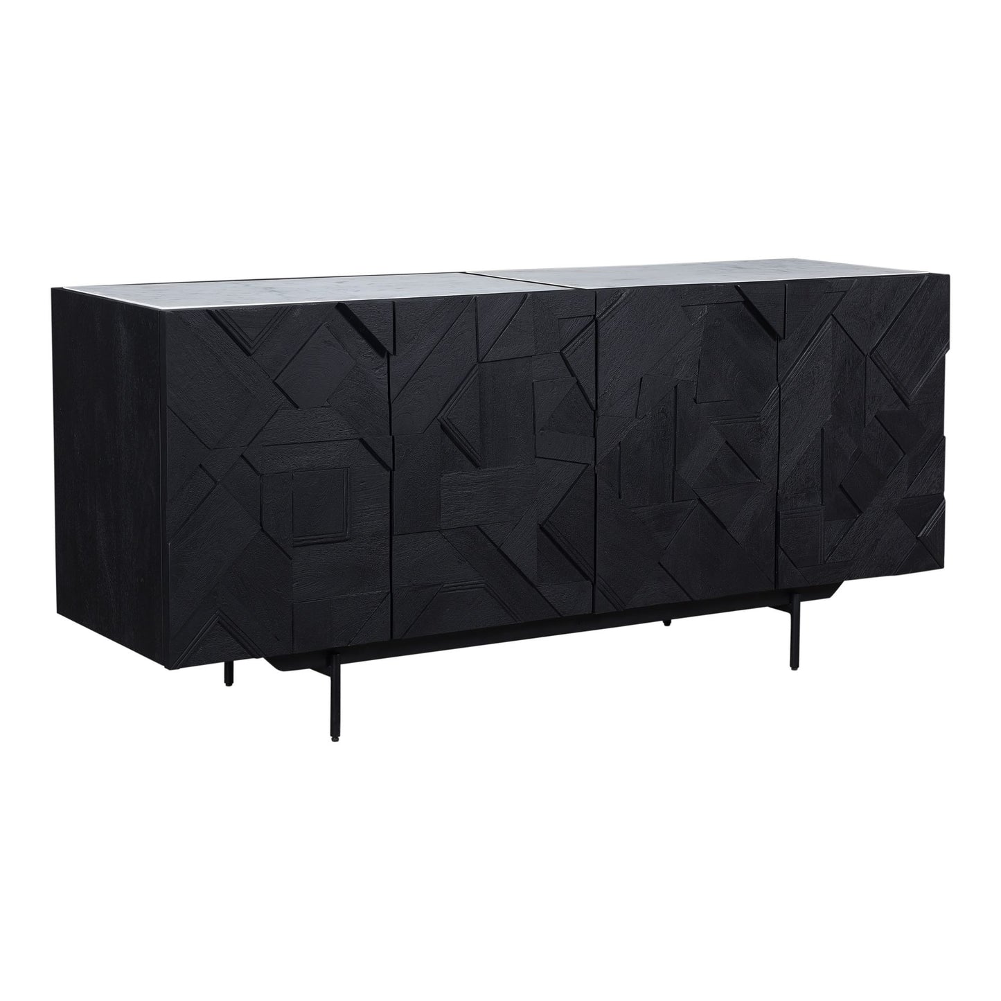 Geometric Relief Buffet (72")