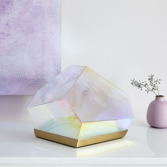 Glass Gem Led Table Lamp (8")